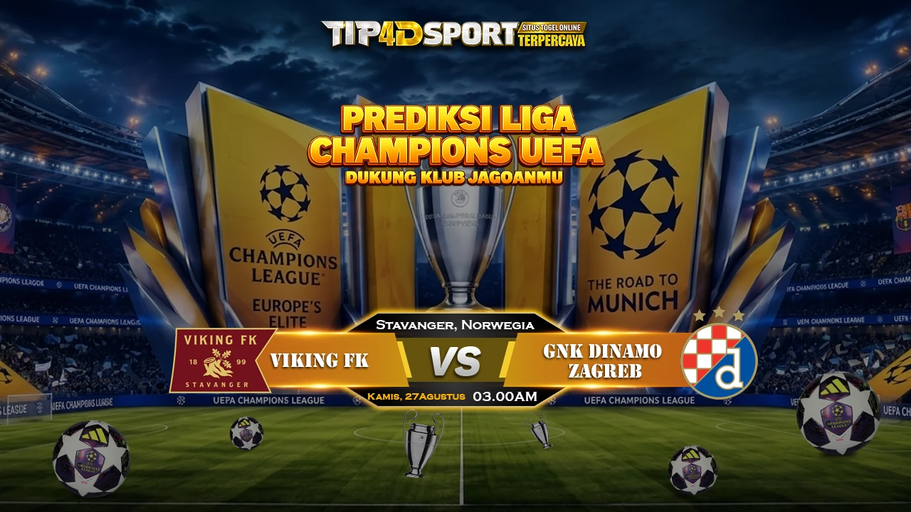 PREDIKSI LIGA CHAMPIONS LEG 2 VIKING vs DINAMO ZAGREB